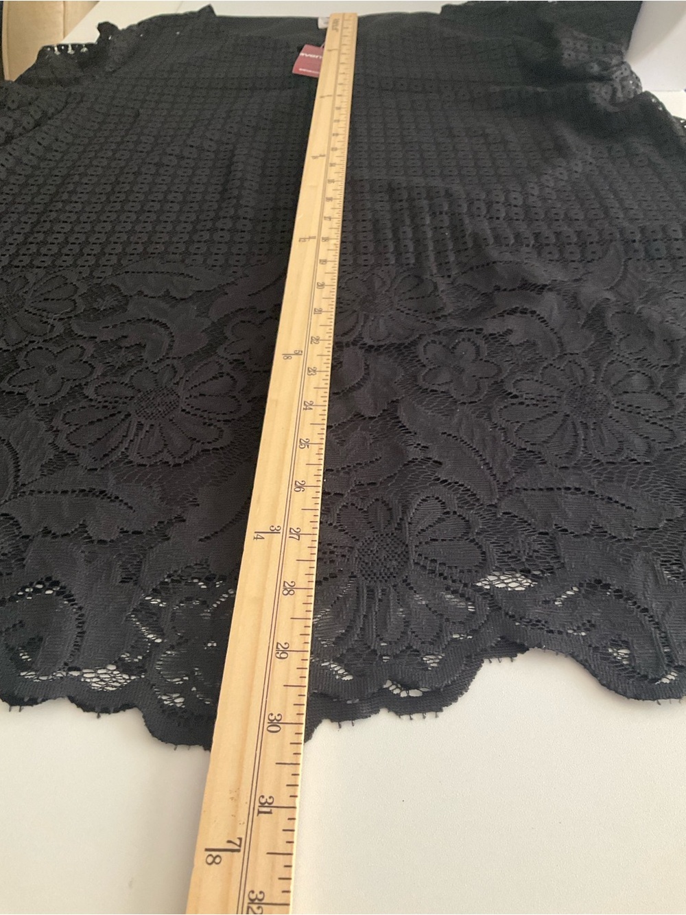 Avenue 14/16 Black Lace Overlay Tunic NEW - Retail $49 - Picture 8 of 10